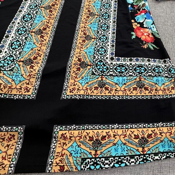 Avenue Shift Dress  Cold Shoulder Plus18 Floral Stretchy - Picture 4 of 12